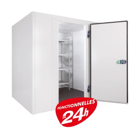 Chambre froide négative 940 X 1700 mm + Groupe Frigo + Rayonnages - CN013