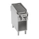 Grillade gaz charcoal simple sur placard ouvert - Tecnoinox - GR4FG9T