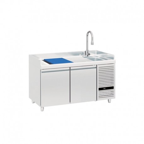 Furnotel - Table à poissons positive -2°C/+8°C - 2 portes - 246 litres - TPO2